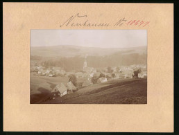 Fotografie Brück & Sohn Meissen, Ansicht Neuhausen I. Sa., Panorama Mit Kirche  - Plaatsen