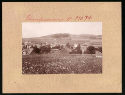 Fotografie Brück & Sohn Meissen, Ansicht Ehrenfriedersdorf, Ortsansicht Mit Gehöft & Fabrik  - Lugares