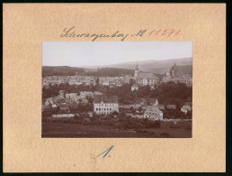 Fotografie Brück & Sohn Meissen, Ansicht Schwarzenberg, Panorama Mit Kirche  - Lieux