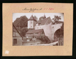 Fotografie Brück & Sohn Meissen, Ansicht Mutzschen, Partie Am Schloss  - Plaatsen
