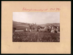 Fotografie Brück & Sohn Meissen, Ansicht Ehrenfriedersdorf, Blick Auf Die Stadt Mit Esse  - Lugares