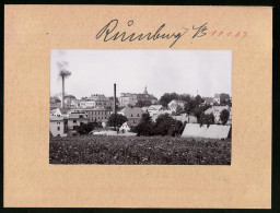 Fotografie Brück & Sohn Meissen, Ansicht Rumburg I. B., Blick In Den Ort Mit Rauchendem Schlot  - Orte