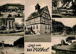 72915312 Bad Vilbel Teilansicht Fachwerkhaus Schwimmbad Bad Vilbel - Bad Vilbel