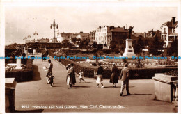 R091803 Memorial And Sunk Gardens. West Cliff. Clacton On Sea. H. Coates. Nene. - World