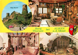 72914957 Alken Koblenz Burg Thurant Jagdzimmer Weinkeller Burgkapelle Alken Kobl - Andere & Zonder Classificatie