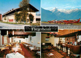 72914934 Zell See Gasthof Restaurant Fliegerheim Motorflugzeug Alpen Zell Am See - Sonstige & Ohne Zuordnung