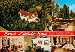 72914802 Bad Salzhausen Ernst Ludwig Haus Restaurant Terrasse Kurhaus Bad Salzha - Sonstige & Ohne Zuordnung