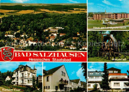 72914801 Bad Salzhausen Haus Am Landgrafenteich Wasserrad Kurklinik Bergfried Ku - Sonstige & Ohne Zuordnung