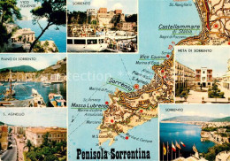 72914039 Sorrento Campania Penisola Sorrentina Carta Automobilistica S. Agnello  - Altri & Non Classificati