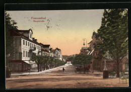 AK Franzensbad, Hauptstrasse Mit Blick Auf Franzensquelle  - Tchéquie