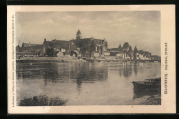 AK Marienburg, Flusspartie Mit Schloss  - Westpreussen