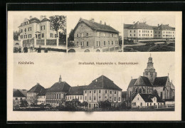 AK Kaisheim, Strafanstalt, Klosterkirche Und Beamtenhäuser, Ortspartie  - Gefängnis & Insassen