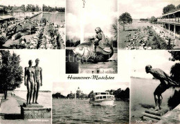 72913785 Hannover Skulpturen Schwimmer Paar Strand Hannover - Hannover