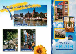 72913714 Leer Ostfriesland Rathaus Hotel Frisia Uferpromenade Altstadtgasse Leer - Leer