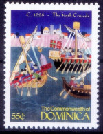 1228 Sixth Crusade By Emperor Fredrick II, Histroy, Dominica MNH, Millennium - Koniklijke Families