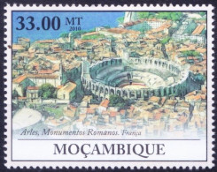 UNESCO World Heritage Site - Arles And Romanesque Monuments France, Mozambique 2010 MNH - UNESCO