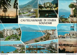 At596 Cartolina Castellammare Di Stabia Souvenir Provincia Di Napoli - Napoli (Napels)