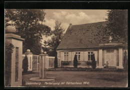 AK Liebenberg, Schloss Liebenberg, Parkeingang Mit Gärtnerhaus 1916  - Autres & Non Classés