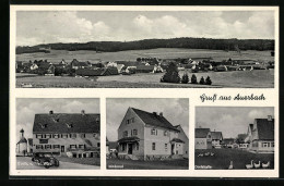 AK Auerbach, Gasthof Stef. Walz, Molkerei, Dorfstrasse, Totalansicht  - Auerbach