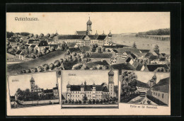 AK Wettenhausen, Kirche, Kloster, Partie An Der Kammlach, Ortsansicht  - Other & Unclassified