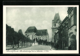 AK Perchtoldsdorf, Strassenpartie, Blick Zur Kirche  - Sonstige & Ohne Zuordnung