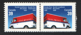 1990 Canada Post Trucks Se-tenant Pair Sc 1272-3 MNH  From Booklet - Nuevos