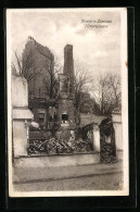 AK Domnau, Blick Auf Die Kirche, Kriegsschäden  - Ostpreussen