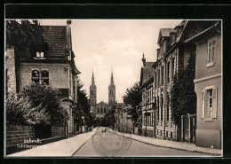 AK Lahr I. B., Schillerstrasse Mit Kirche  - Lahr