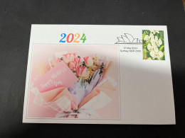 12-5-2024 (4 Z 47A) Mother's Day 2024 (12-5-2024 In Australia) Orchid Flower Stamp - Muttertag