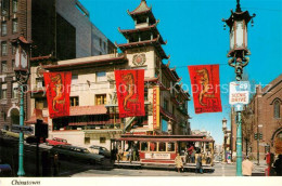 72933577 San_Francisco_California Chinatown California Street Strassenbahn - Autres & Non Classés