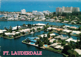 72929584 Fort_Lauderdale Fliegeraufnahme Kanale Wohngebiet Villen - Andere & Zonder Classificatie