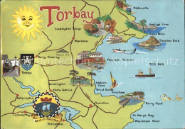 72920930 Torbay Bucht Landkarte Torbay - Sonstige & Ohne Zuordnung