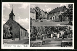 AK Bökendorf /Kr. Höxter, Kirche, Kaufhaus Karl Siebrecht, Ehrenmal  - Hoexter