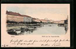 Künstler-AK Wien, Blick Von Der Aspernbrücke  - Autres & Non Classés