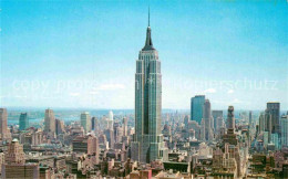 72908177 New_York_City Empire State Building Fliegeraufnahme Skyline - Autres & Non Classés