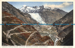 R091944 Grimsel Furkastrasse. Gletsch. Rhonegletscher. Galenstock. J. Gaberell - Mundo