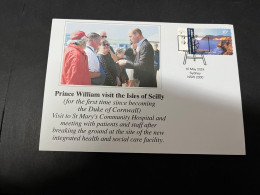 12-5-2024 (4 Z 27B) ) Prince William Visit To The Isle Of Scilly (part Of A 2 Days Visit The Cornwall Region) - Familles Royales