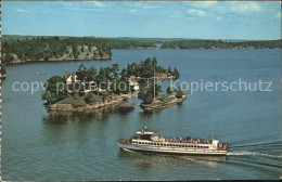 71820111 Ontario Canada Zavikon Island St Lawrence Seaway Ferry Boat Aerial View - Unclassified