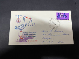 12-5-2024 (4 Z 47 B)  Australia FDC - 1967 - (ROYAL Posted FDC) World Congress Of Obstetrics - FDC