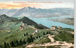 13926465 Rigi_Kulm Sonnenuntergang Am Vierwaldstaettersee Mit Pilatus - Altri & Non Classificati