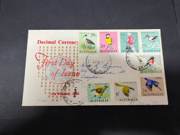 12-5-2024 (4 Z 47 B)  Australia FDC - 1966 - (ROYAL Posted FDC) Decimal Currency (birds) - Premiers Jours (FDC)