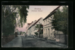 AK Annaburg, Passanten In Der Holzdorfer Strasse  - Altri & Non Classificati