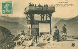 65)   LOURDES  -  L' Observatoire Du Pic Du Jer Et La Chaine Des Pyrénées - Lourdes