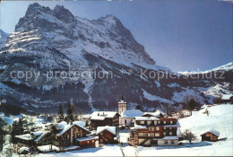 12047336 Grindelwald Dorfpartie Mit Hoernli Und Eiger Grindelwald - Autres & Non Classés