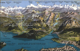 12046126 Vierwaldstaettersee SZ Und Umgebung Aus Der Vogelschau Alpenpanorama Br - Andere & Zonder Classificatie