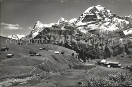 12044786 Muerren BE Alp Spielboden Mit Eiger Moench Jungfrau Muerren - Autres & Non Classés