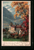 Artista-Cartolina Zeno Diemer: Meran, Schloss Labers Im Herbst  - Altri & Non Classificati