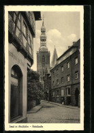 AK Soest In Westfalen, Strassenpartie Mit Petrikirche  - Soest