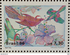 C 1532 Brazil Stamp Christmas Religion Birds 1986 - Nuovi