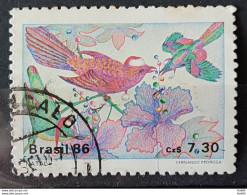 C 1532 Brazil Stamp Christmas Religion Birds 1986 Circulated 3 - Used Stamps